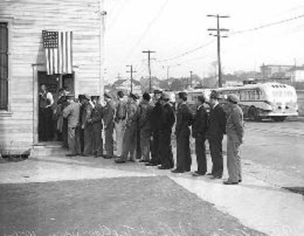 1940 First time Peacetime Draft in US