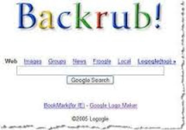 Backrub then Google