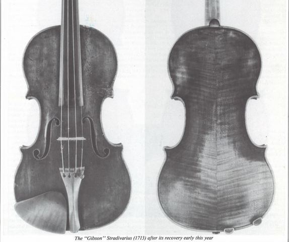 Violin returned to Lloyds of London