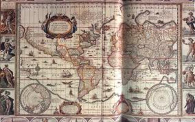Representación del mapamundi de Mercator.
