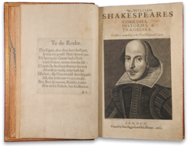 Shakespeare's Friends Begin First Folio