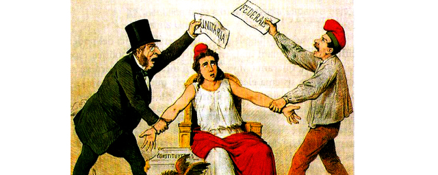 Dos estados enfrentados