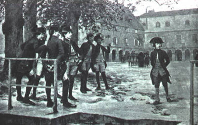 Napolean starts military school.