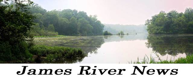 100 men landed on the banks of James River