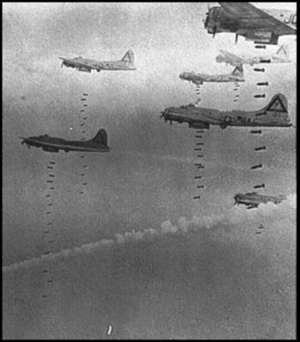 Jan 27, 1943 - First bombing raid by Americans on Germany (at Wilhelmshaven).