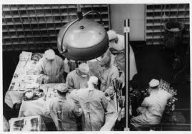 The first kidney transplant.