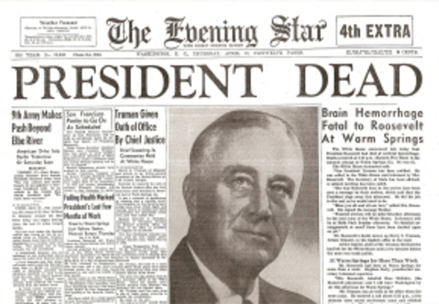 FDR Dies