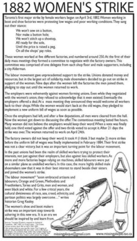 First major strike for women