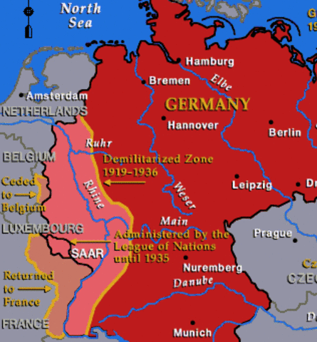 France loses Alsace & Lorraine to Germany