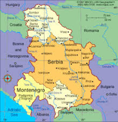 Austria declares war on Serbia