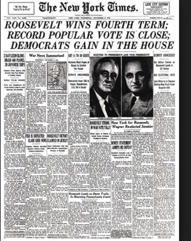 FDR wins election of 1944