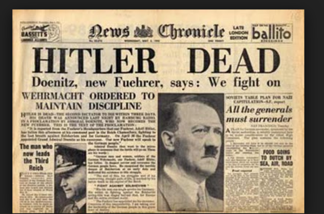 Hitler commits suicide