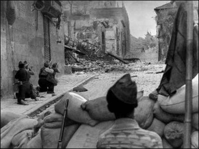 Comienzo de la  Guerra Civil Española