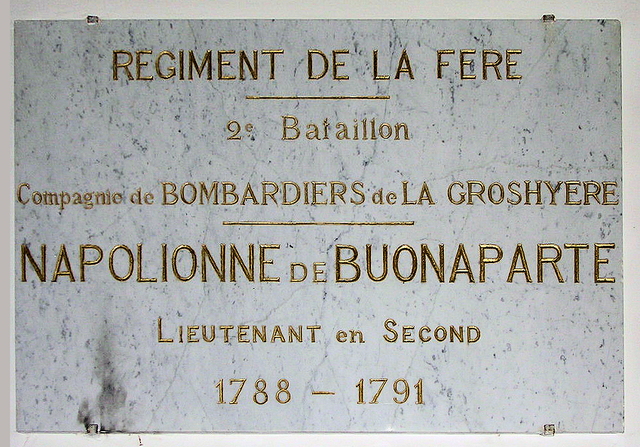 Napoleon Bonapart graduated from École Militaire and commishioned to second lieutenant of Artillery