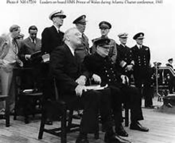 Churchill and FDR issue the Atlantic Charter