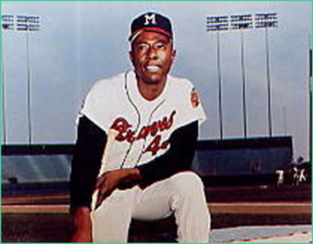 Hank Aaron becomes HR leader