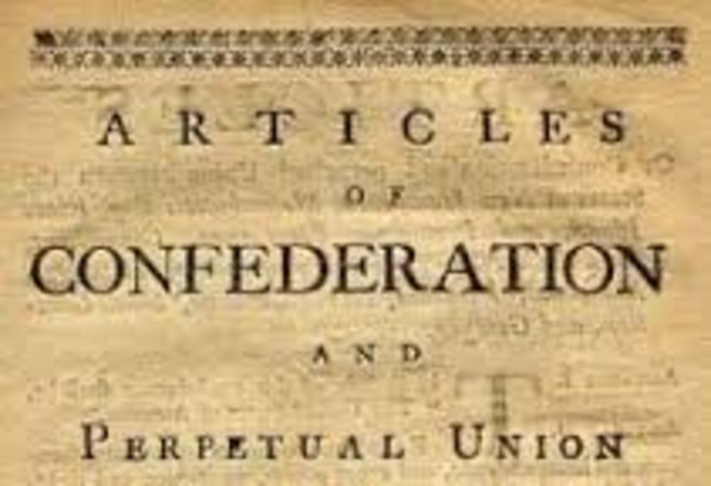 Articles Of Confederation Government Created