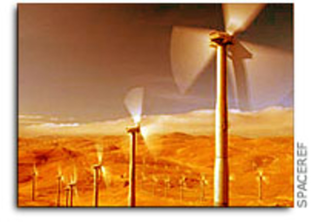 Build self rotating windmills and solar panels for energy