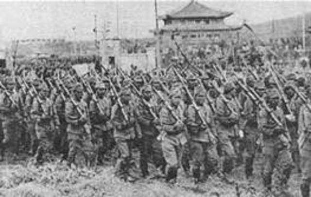 Japan’s army pillages Nanjing, China; massacre a quarter of a million people.