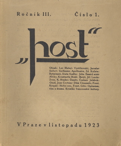 začíná vycházet časopis "Host"