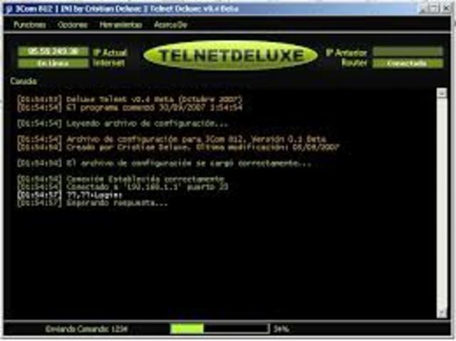 Aparece Telnet.