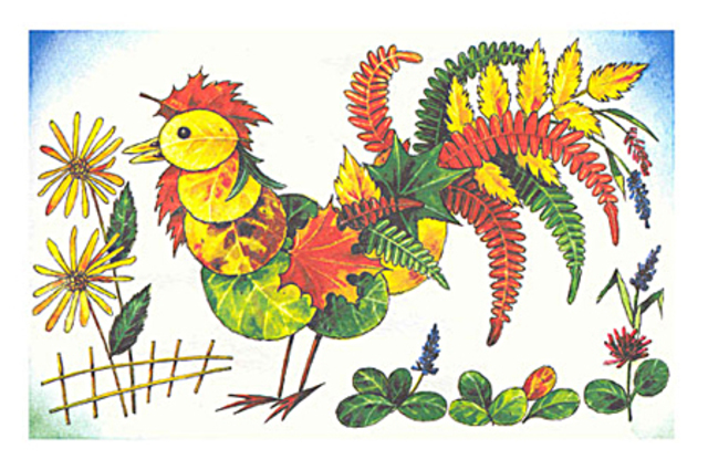 Аппликации из природного материала