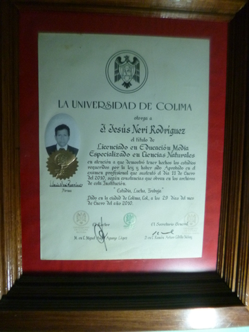 Se logró el Título de Licenciado en Ciencias Naturales.