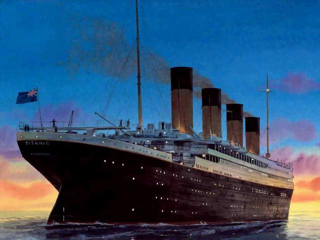 The Titanic Departs from Southampton, England