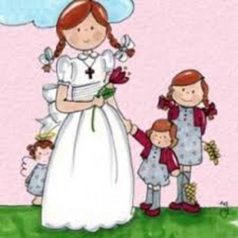 Hice mi primera comunión