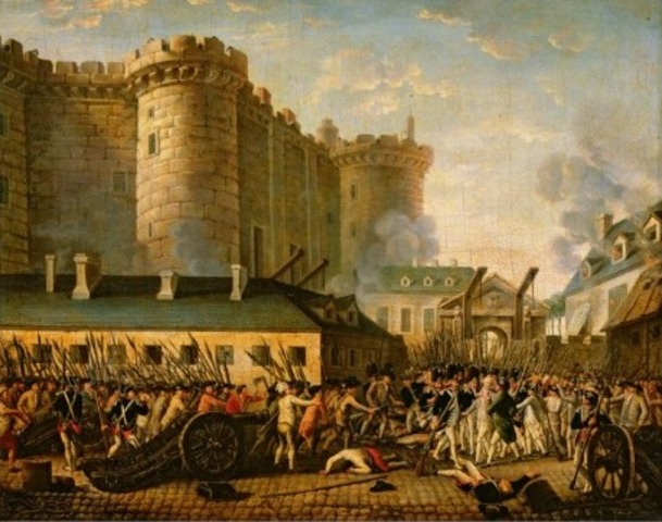 Parisians Storm the Bastille