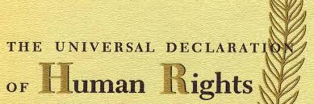 Countries sign Universal Declaration of Human Rights