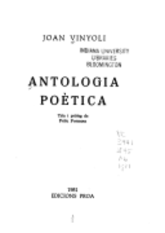 antologia poetica