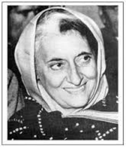 Indira Gandhi becomes Prime Minister