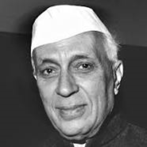 Jawaharlal Nehru is elected leader