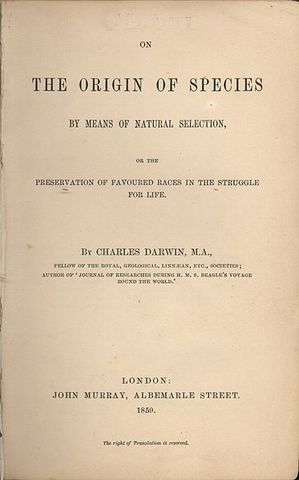 TOC: Darwin Publishes "On the Origin of Species"
