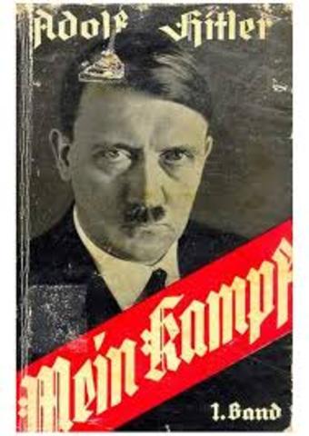 Hitler writes Mein Kampf.