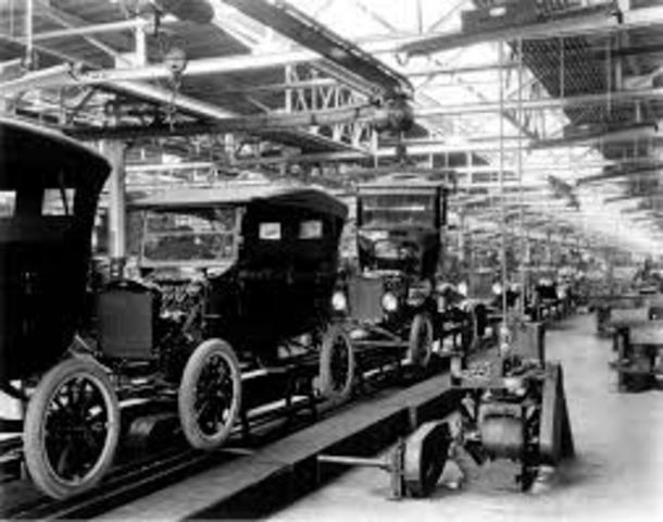 Henry Ford and assembly line