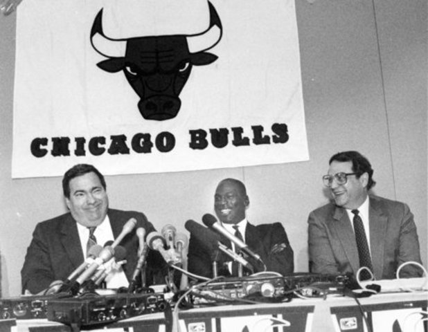 The Bulls renewed Jordan's contract