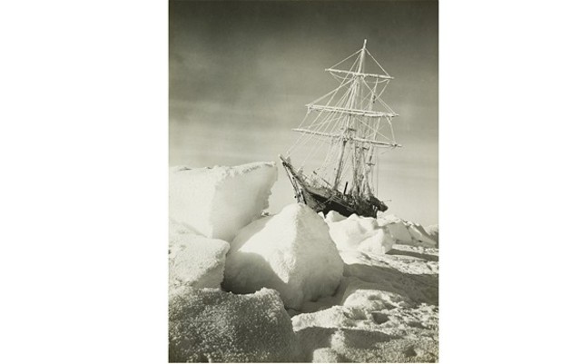 The Endurance was frozen in the ice on the edge of Weddell sea.