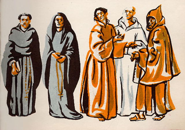 LLegada de los Frayles Franciscanos a Mexico