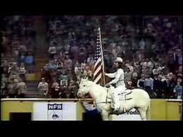 Sings National Anthem at National Finals Rodeo in Oklahoma City