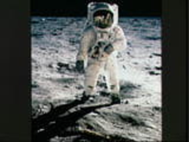 1st man on the moon