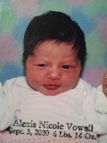 Alexis Nicole Vowell (me) Was Born