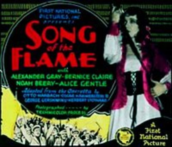 First talking movie "Song of the Flames"