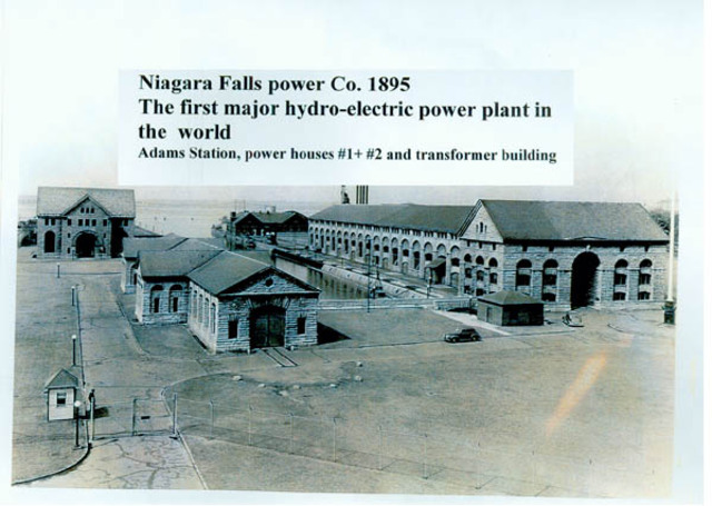 First Hydro-Electric Generator in Niagra Falls