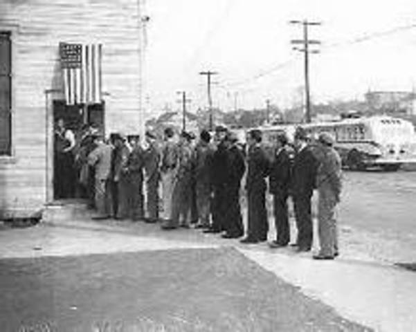 First time Peacetime Draft in US