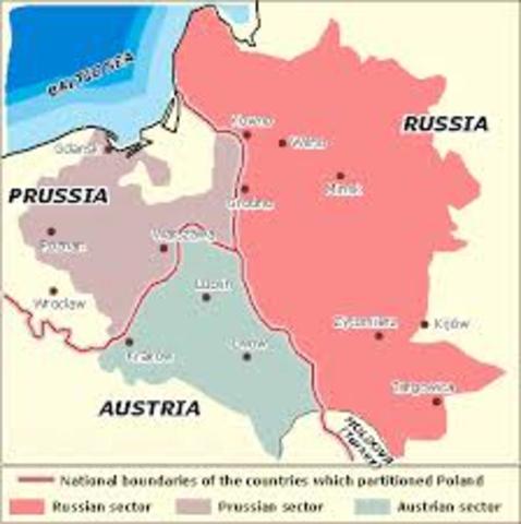 The start of the Partition of Poland