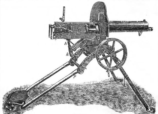 Harim Maxim invents Machine gun