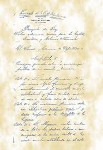 PRIMERA LEY DE EDUCACIÓN