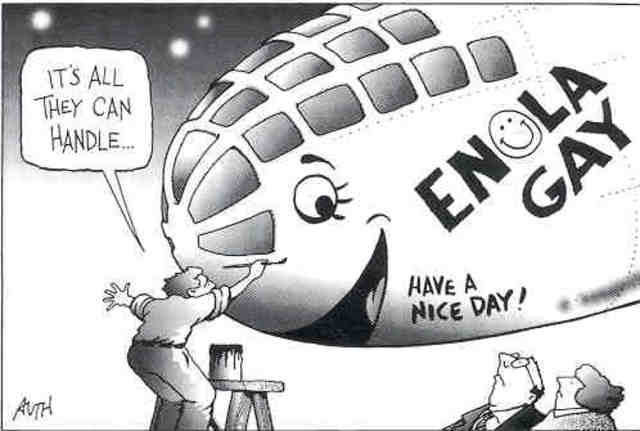 Hiroshima bombed by USA.